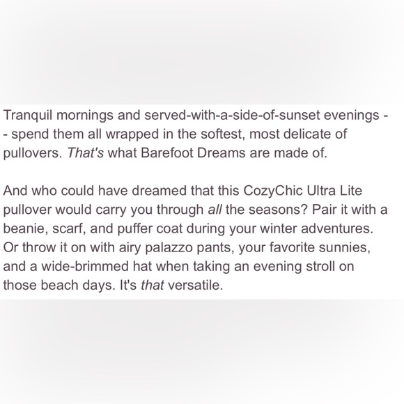 Barefoot Dreams Cozy Chic Dockside Pontelle Pullover - XL - Picture 6 of 10